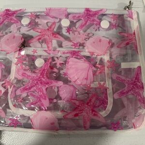 Pink Starfish and Shells Clear Bogg Bag